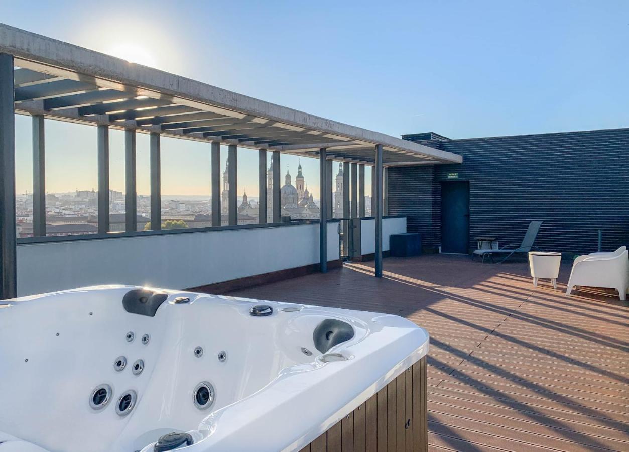 Atico Mejores Vistas Al Pilar Jacuzzi Y Garaje Zaragoza Eksteriør bilde